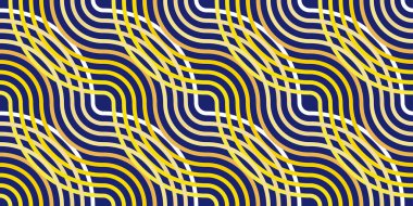 El çizgileri, doku. Soyut çizgi sanatı kusursuz arkaplan vektörü. Duvar sanatı, duvar kağıdı, kapak resmi, basılabilir resim için çizgi tasarımı. Vektör illüstrasyonu.