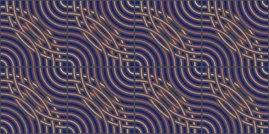 El çizgileri, doku. Soyut çizgi sanatı kusursuz arkaplan vektörü. Duvar sanatı, duvar kağıdı, kapak resmi, basılabilir resim için çizgi tasarımı. Vektör illüstrasyonu.