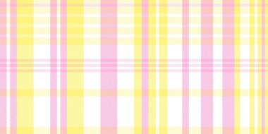 Gingham desenli geçmiş. Retro masa örtüsü dokusu. Soyut renk Scott deseniyle dolu. Pastel Gingham kumaş üzerindeki parmak izi için kusursuz bir arkaplan. Vektör sanatı