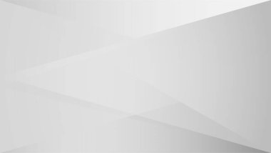 Soyut çokgen arkaplanı. Geometrik şekilli arka planda siyah beyaz gri renk. Sunum için gradyan gölge grungy tasarım şablonu.