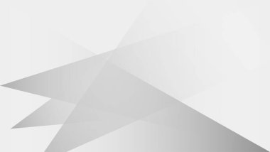 Soyut çokgen arkaplanı. Geometrik şekilli arka planda siyah beyaz gri renk. Sunum için gradyan gölge grungy tasarım şablonu.