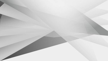 Soyut çokgen arkaplanı. Geometrik şekilli arka planda siyah beyaz gri renk. Sunum için gradyan gölge grungy tasarım şablonu.