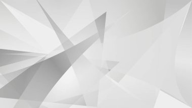 Soyut çokgen arkaplanı. Geometrik şekilli arka planda siyah beyaz gri renk. Sunum için gradyan gölge grungy tasarım şablonu.