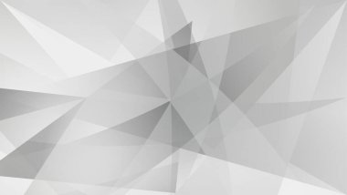 Soyut çokgen arkaplanı. Geometrik şekilli arka planda siyah beyaz gri renk. Sunum için gradyan gölge grungy tasarım şablonu.