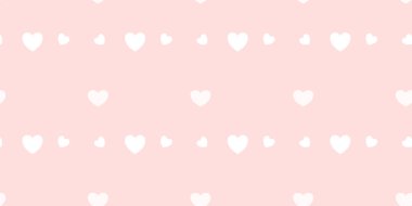 Beyaz Kalp Renk Arkaplanı 'nda Kusursuz Kalıp. Romantik temaya bayılırım. Sevgililer Günü için aşkla desenli kalpler. Sevgililer Günü geçmişi. Küçük kalpli soyut vektör dokusu