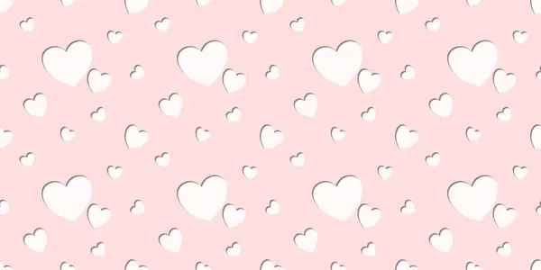 Beyaz Kalp Renk Arkaplanı 'nda Kusursuz Kalıp. Romantik temaya bayılırım. Sevgililer Günü için aşkla desenli kalpler. Sevgililer Günü geçmişi. Küçük kalpli soyut vektör dokusu