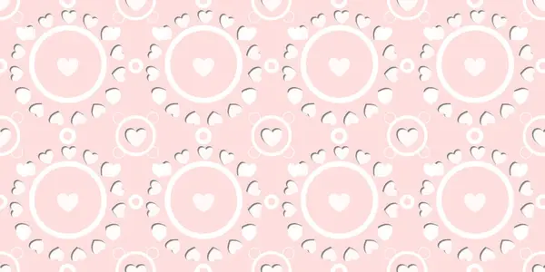 Beyaz Kalp Renk Arkaplanı 'nda Kusursuz Kalıp. Romantik temaya bayılırım. Sevgililer Günü için aşkla desenli kalpler. Sevgililer Günü geçmişi. Küçük kalpli soyut vektör dokusu