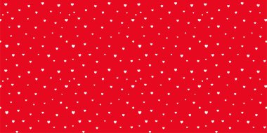 Beyaz Kalp Renk Arkaplanı 'nda Kusursuz Kalıp. Romantik temaya bayılırım. Sevgililer Günü için aşkla desenli kalpler. Sevgililer Günü geçmişi. Küçük kalpli soyut vektör dokusu