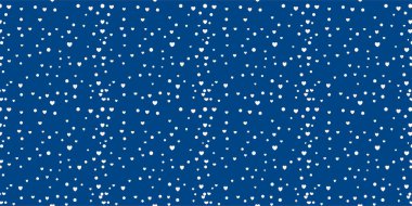 Beyaz Kalp Renk Arkaplanı 'nda Kusursuz Kalıp. Romantik temaya bayılırım. Sevgililer Günü için aşkla desenli kalpler. Sevgililer Günü geçmişi. Küçük kalpli soyut vektör dokusu