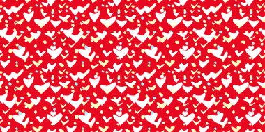 White Heart Seamless Pattern on color Background. Love romantic theme. Pattern hearts with Love for Valentine's Day. Valentines day background. Vector abstract texture with small hearts. clipart