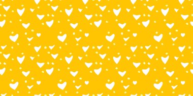 Beyaz Kalp Renk Arkaplanı 'nda Kusursuz Kalıp. Romantik temaya bayılırım. Sevgililer Günü için aşkla desenli kalpler. Sevgililer Günü geçmişi. Küçük kalpli soyut vektör dokusu.