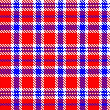 Gingham desenli geçmiş. Retro masa örtüsü dokusu. Soyut renk Scott deseniyle dolu. Pastel Gingham kumaş üzerindeki parmak izi için kusursuz bir arkaplan. Vektör sanatı