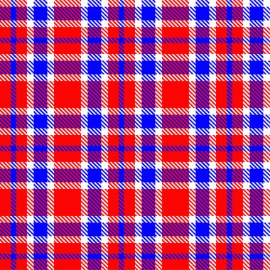 Gingham desenli geçmiş. Retro masa örtüsü dokusu. Soyut renk Scott deseniyle dolu. Pastel Gingham kumaş üzerindeki parmak izi için kusursuz bir arkaplan. Vektör sanatı