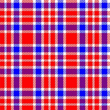 Gingham desenli geçmiş. Retro masa örtüsü dokusu. Soyut renk Scott deseniyle dolu. Pastel Gingham kumaş üzerindeki parmak izi için kusursuz bir arkaplan. Vektör sanatı