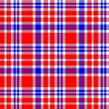 Gingham desenli geçmiş. Retro masa örtüsü dokusu. Soyut renk Scott deseniyle dolu. Pastel Gingham kumaş üzerindeki parmak izi için kusursuz bir arkaplan. Vektör sanatı