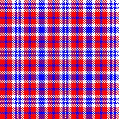 Gingham desenli geçmiş. Retro masa örtüsü dokusu. Soyut renk Scott deseniyle dolu. Pastel Gingham kumaş üzerindeki parmak izi için kusursuz bir arkaplan. Vektör sanatı