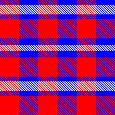 Gingham desenli geçmiş. Retro masa örtüsü dokusu. Soyut renk Scott deseniyle dolu. Pastel Gingham kumaş üzerindeki parmak izi için kusursuz bir arkaplan. Vektör sanatı