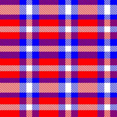 Gingham desenli geçmiş. Retro masa örtüsü dokusu. Soyut renk Scott deseniyle dolu. Pastel Gingham kumaş üzerindeki parmak izi için kusursuz bir arkaplan. Vektör sanatı