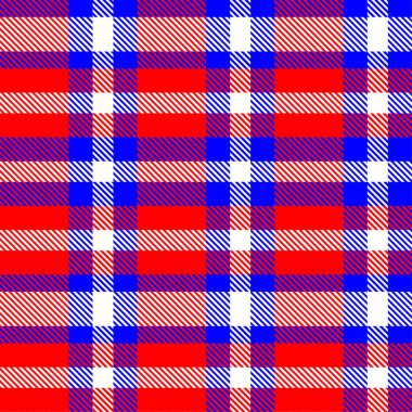 Gingham desenli geçmiş. Retro masa örtüsü dokusu. Soyut renk Scott deseniyle dolu. Pastel Gingham kumaş üzerindeki parmak izi için kusursuz bir arkaplan. Vektör sanatı