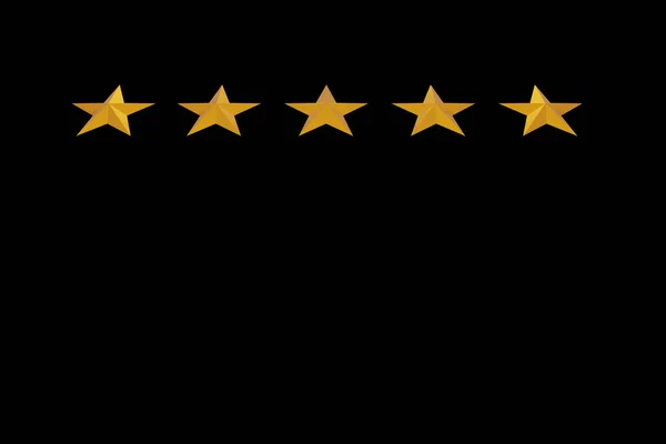 Veja Ângulo Símbolo Cinco Estrelas Conceito Uma Classificação Positiva Comentários — Fotografia de Stock