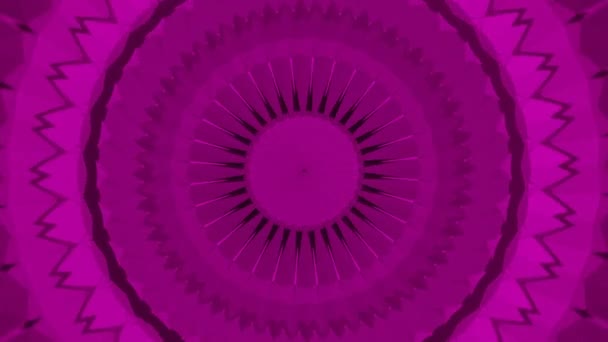 Forma Círculo Giratorio Transformador Abstracto Viva Magneta Color — Vídeos de Stock