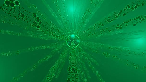 Grön Färgad Abstrakt Sci Animation — Stockvideo