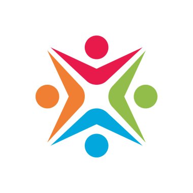 Topluluk Logosu Vektör Şablonu Simgesi
