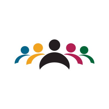 Topluluk Logosu Vektör Şablonu Simgesi