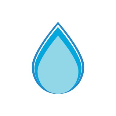 Su Damlası Logo Vektör Şablonu Simgesi Simgesi