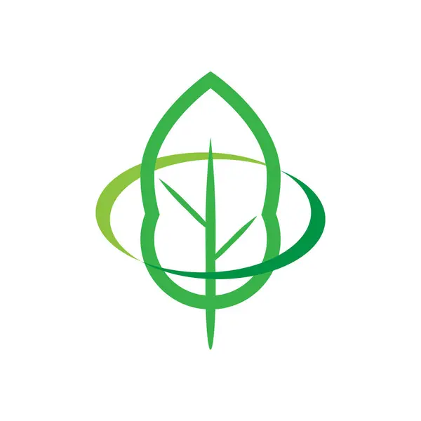 Vejetaryen Logo Vektörü Simge Şablonu İllüstrasyonu