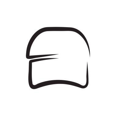 Şapka Logo Vektörü Simge Şablonu İllüstrasyonu
