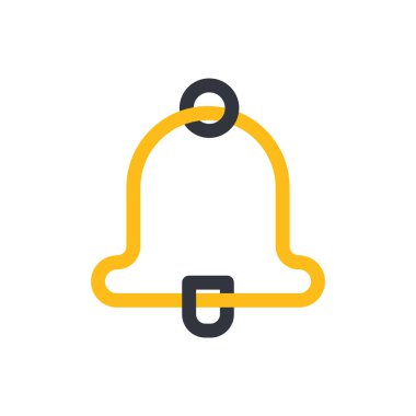 Çan simgesi şablon vektör illüstrasyon tasarımı