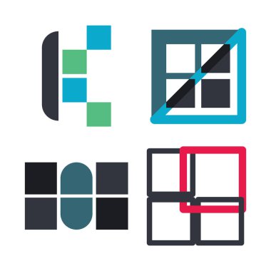 Pencere Logo Vektörü Simge Şablonu İllüstrasyonu