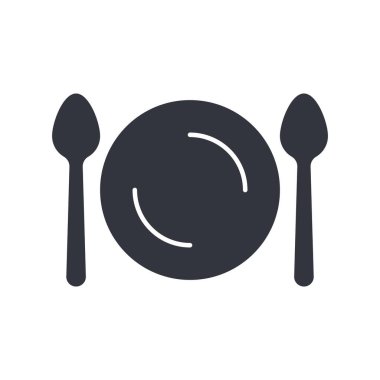 Gıda Logosu Vektörü Simge Şablonu İllüstrasyonu