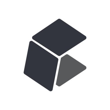 Küp Logo Vektörü Simge Şablonu İllüstrasyonu