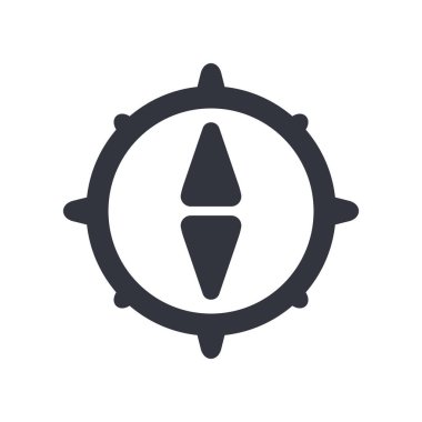 Pusula Logo Vektörü Simge Şablonu İllüstrasyonu