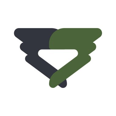 Kanat Logo Vektörü Simge Şablonu İllüstrasyonu