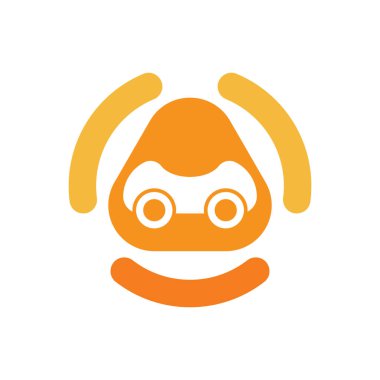 Otomobil Sürücüsü Logo Vektör Simgesi Şablonu İllüstrasyonu