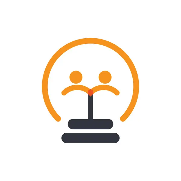 ampul logo vektör ilüstrasyon şablonu