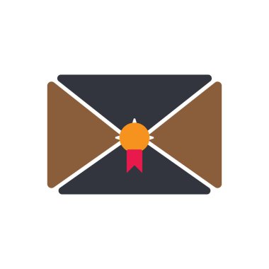 E- posta Logo Vektörü Simge Şablonu İllüstrasyonu