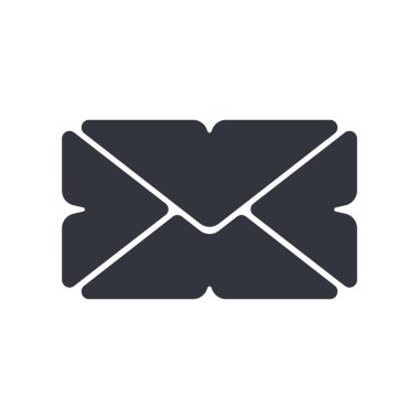 Posta logo vektör şablonu simgesi