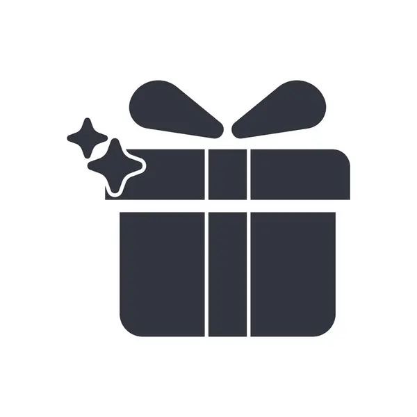 Hediye Kutusu Logo Vektörü Simge Şablonu İllüstrasyonu