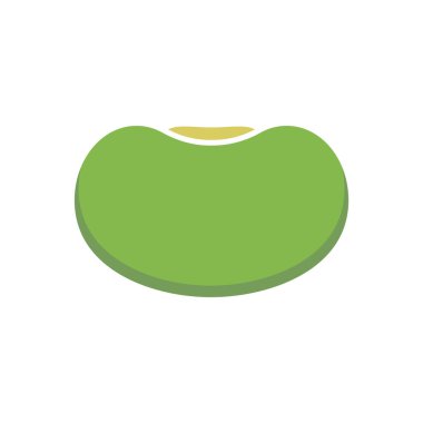 Mung Fasulye Logo Vektörü Simge Şablonu İllüstrasyonu