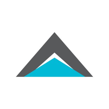 Basit Dağ Logo Vektörü Simge Şablonu İllüstrasyonu