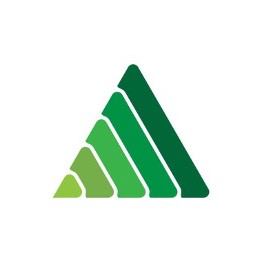 Basit Dağ Logo Vektörü Simge Şablonu İllüstrasyonu