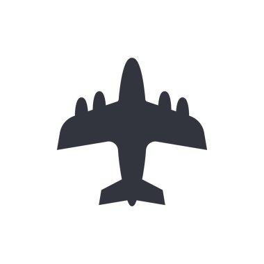 Uçak Logo Vektörü Simge Şablonu İllüstrasyonu