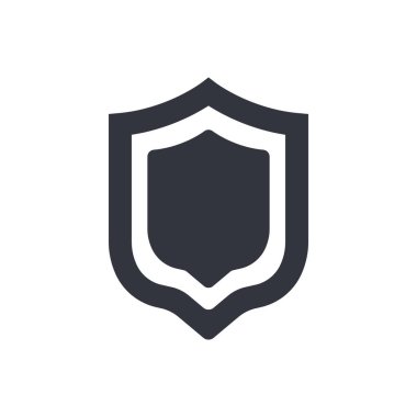 Kalkan Logo Vektörü Simge Şablonu İllüstrasyonu