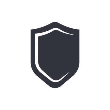 Kalkan Logo Vektörü Simge Şablonu İllüstrasyonu