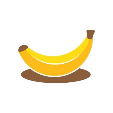 Muz logo vektör şablonu çizimi