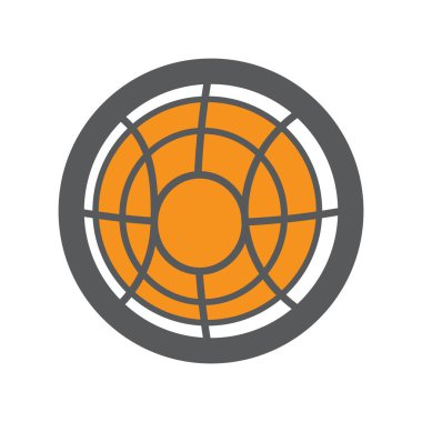 Basketbol Logosu Simgesi Şablon İllüstrasyonu